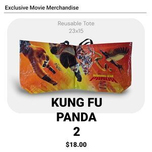 Kung Fu Panda 2 Reusable Tote NEW